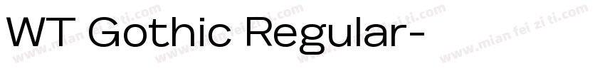WT Gothic Regular字体转换